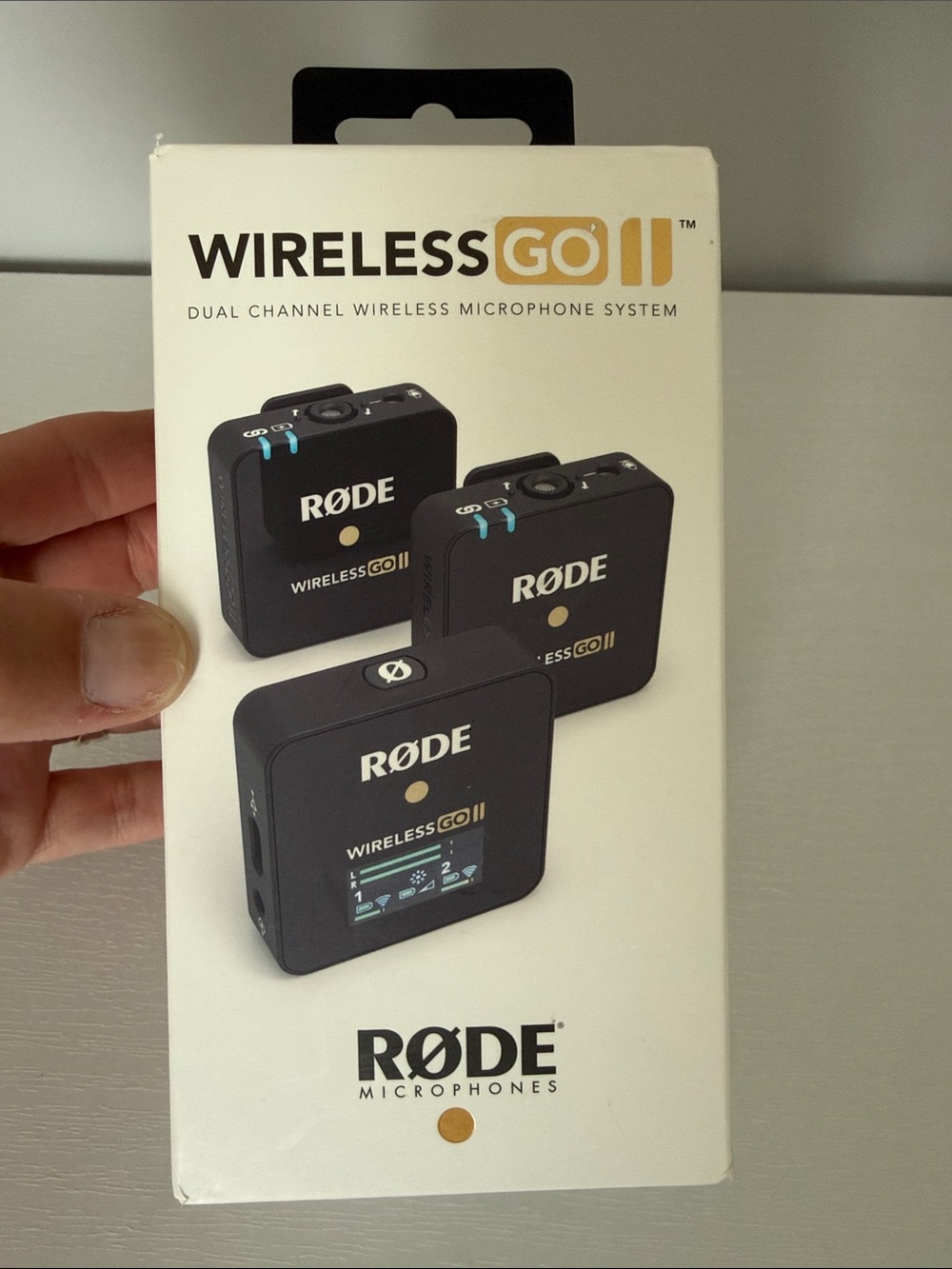 New in box! RØDE Wireless GO II Dual Channel Wireless Microphone System - Black